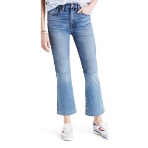 Madewell retro bootcut two tone bootcut jeans